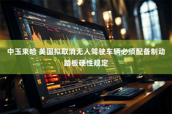 中玉束哈 美国拟取消无人驾驶车辆必须配备制动踏板硬性规定
