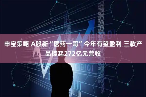 申宝策略 A股新“医药一哥”今年有望盈利 三款产品撑起272亿元营收